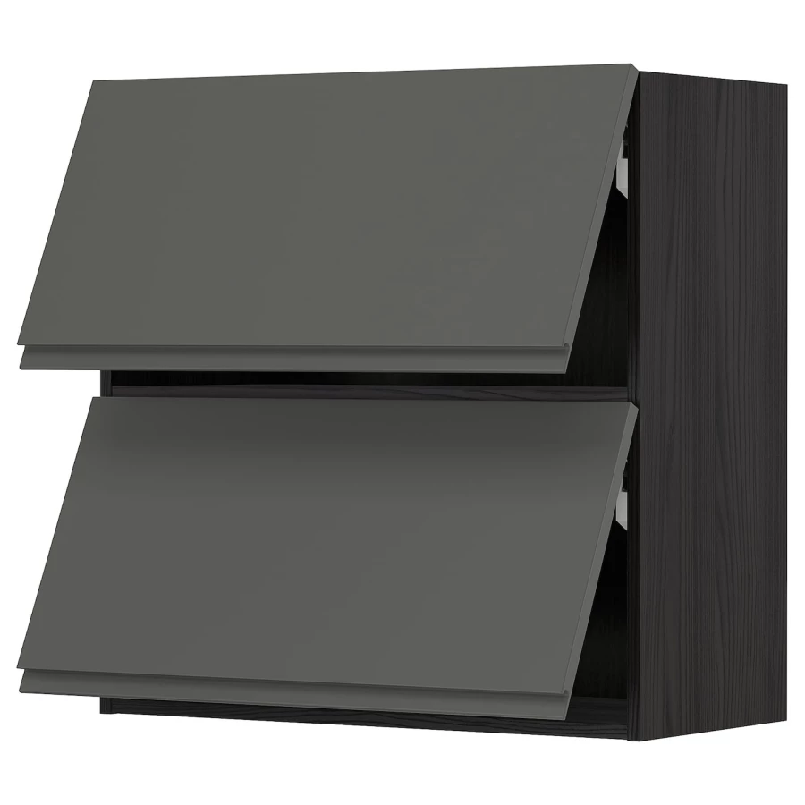 Навесной шкаф - METOD IKEA/ МЕТОД ИКЕА, 80х80 см, черный (изображение №1)