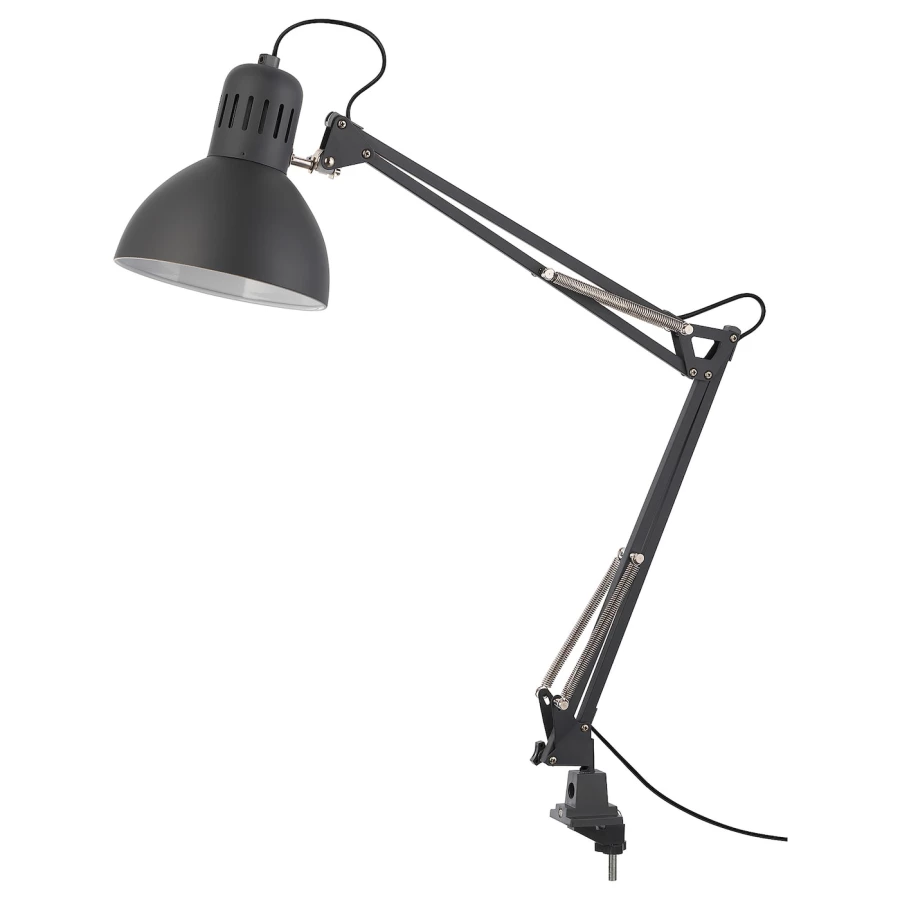 Лампа - TERTIAL  IKEA/ТЕРЦИАЛ ИКЕА, 17 см, черный (изображение №1)