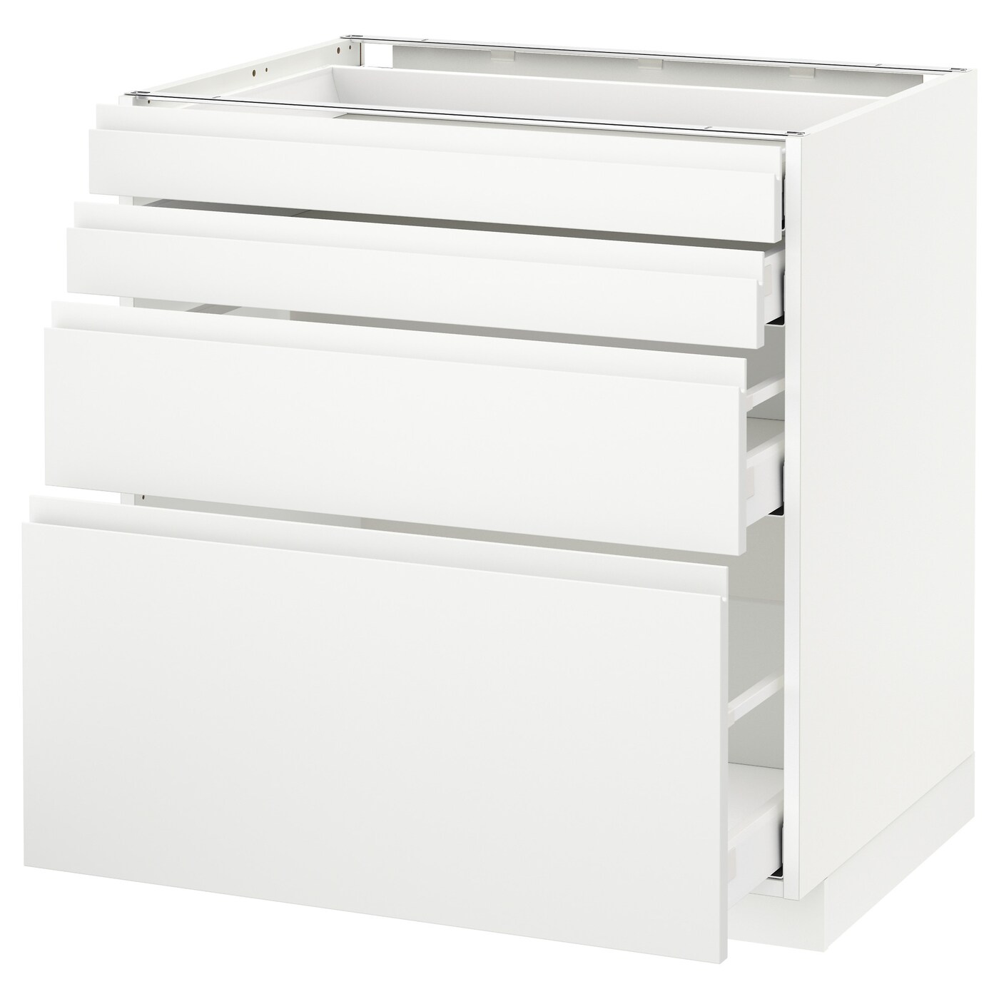Напольный кухонный шкаф  - IKEA METOD MAXIMERA, 88x62,1x80см, белый, МЕТОД МАКСИМЕРА ИКЕА