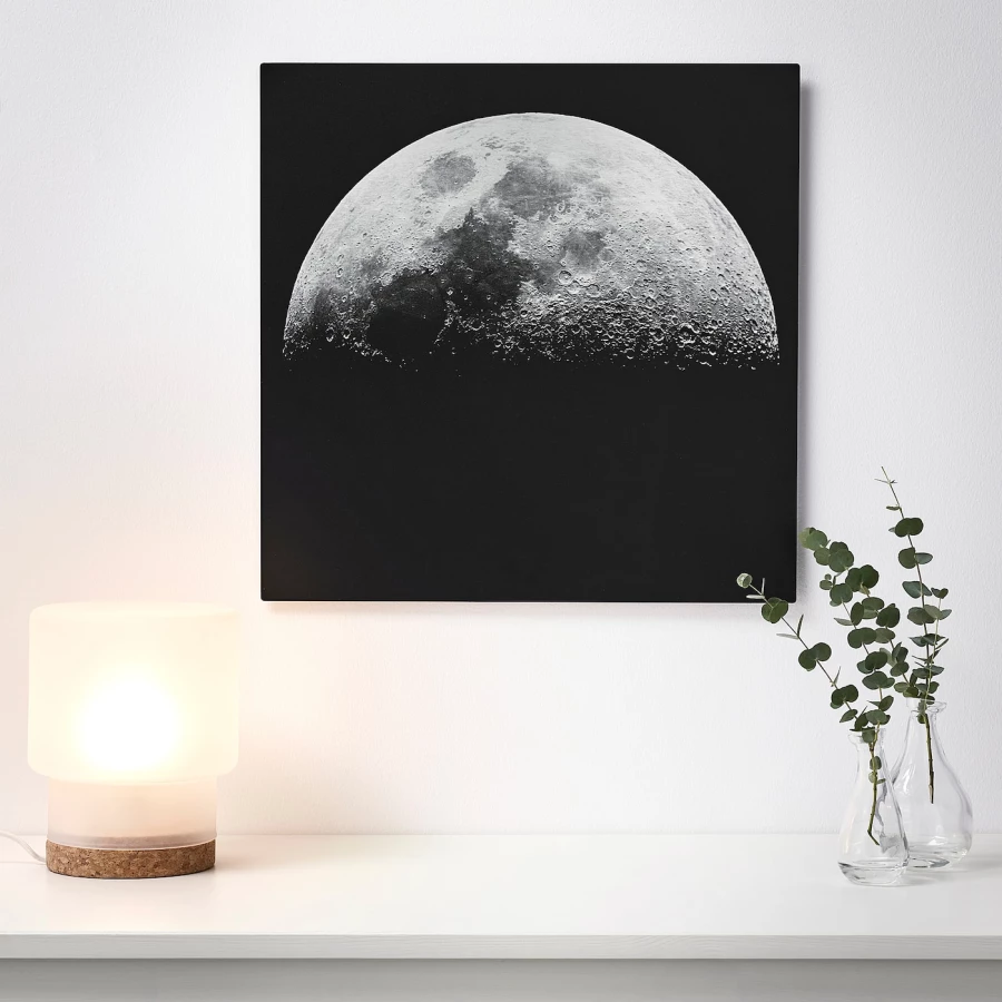 Постер - IKEA BILD, 50х50 см, «Лунный пейзаж», БИЛЬД ИКЕА (изображение №2)