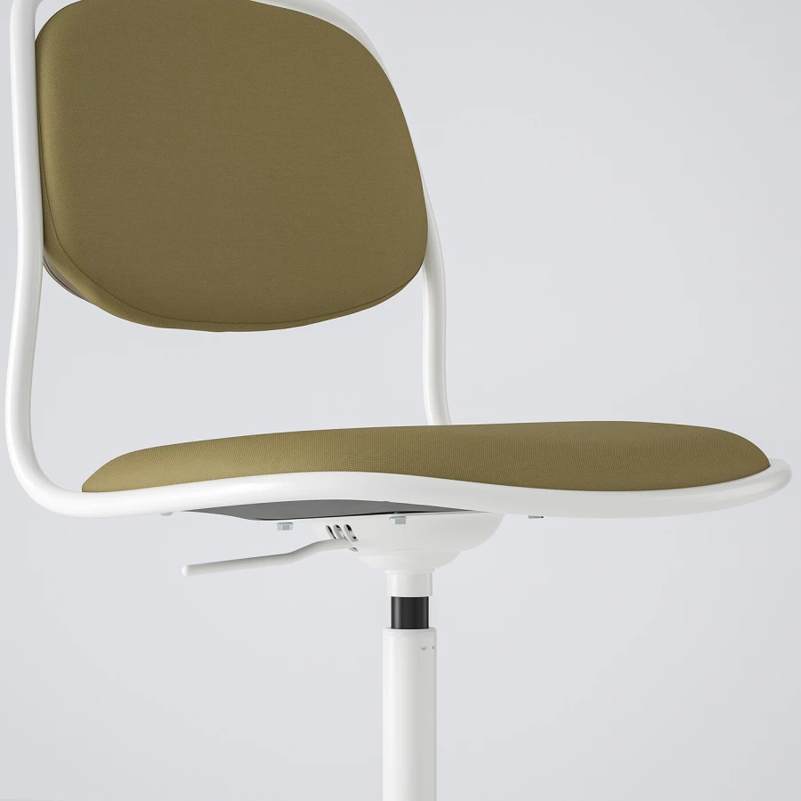 Вращающееся кресло - IKEA ÖRFJÄLL/ORFJALL, 68x68x94см, коричневый/светло-коричневый, ЛОНГФЬЕЛЛЬ ИКЕА (изображение №4)