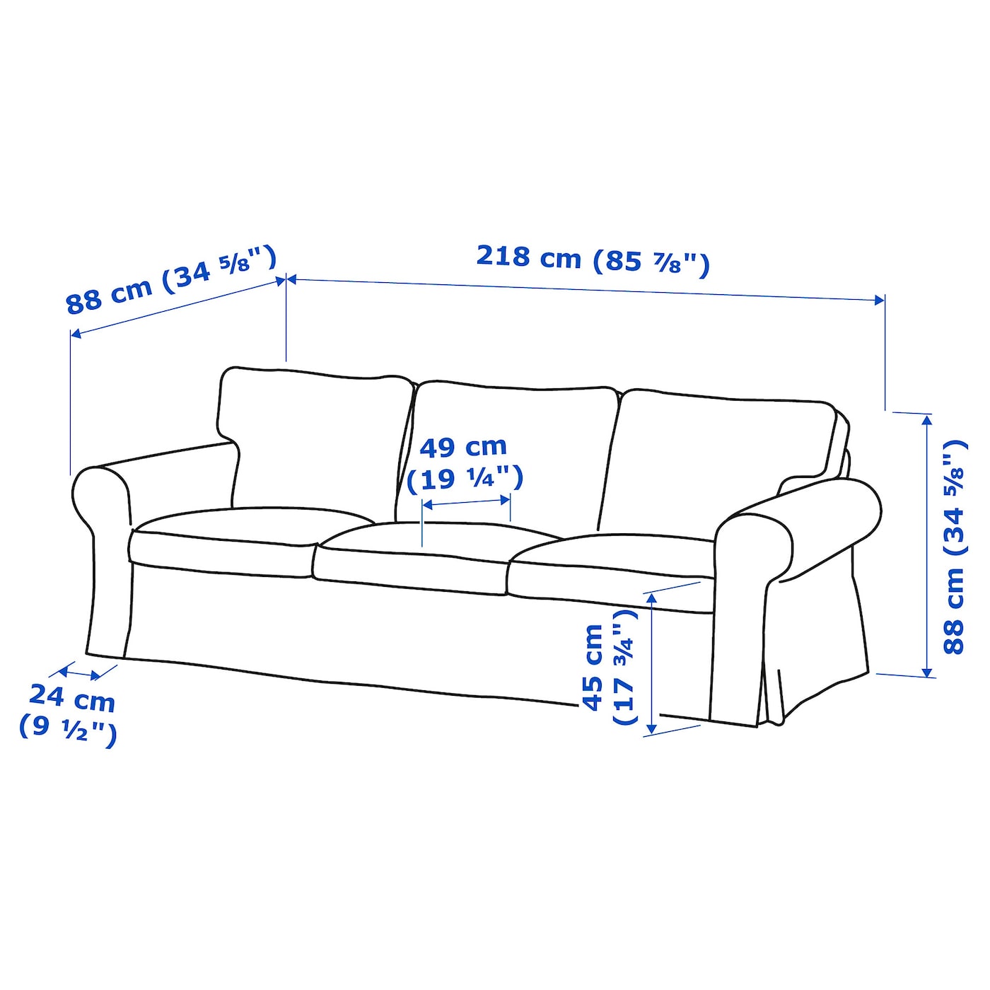 Ikea ektorp sofa cushions sale