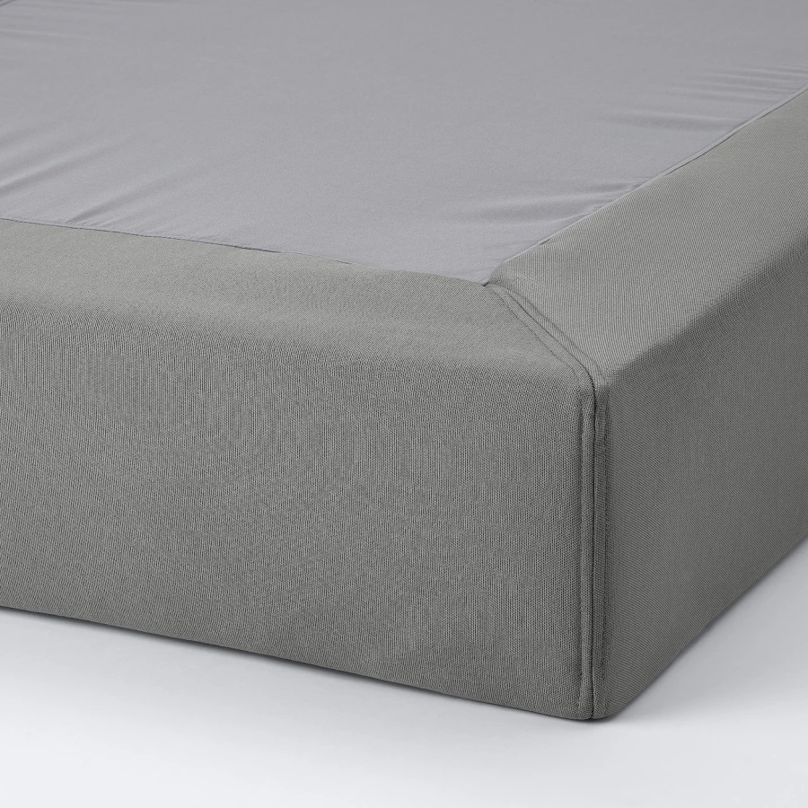 Каркас кровати - LYNGÖR / LYNGОR IKEA/ ЛЮНГЕРЬ ИКЕА, 140х200 см, серый (изображение №2)