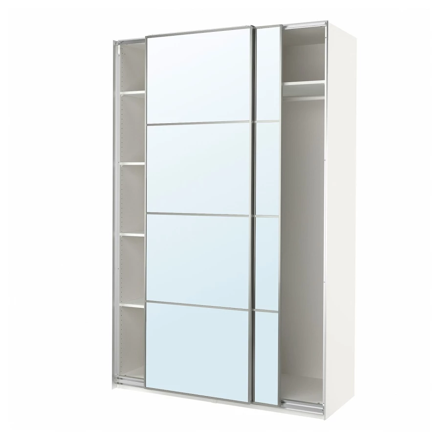 Шкаф - PAX / AULI  IKEA/ ПАКС / АУЛИ ИКЕА, 236х150  см, белый (изображение №1)