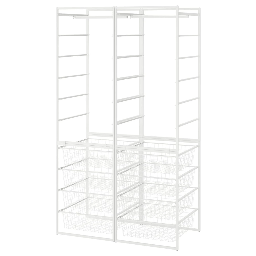 Открытый шкаф - JONAXEL IKEA/ЙОНАХЕЛЬ ИКЕА, 51х99х173 см, белый (изображение №1)
