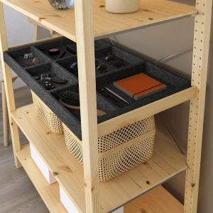 Второе фото. Полка - IKEA IVAR/ИВАР ИКЕА, 50х83 см, черный