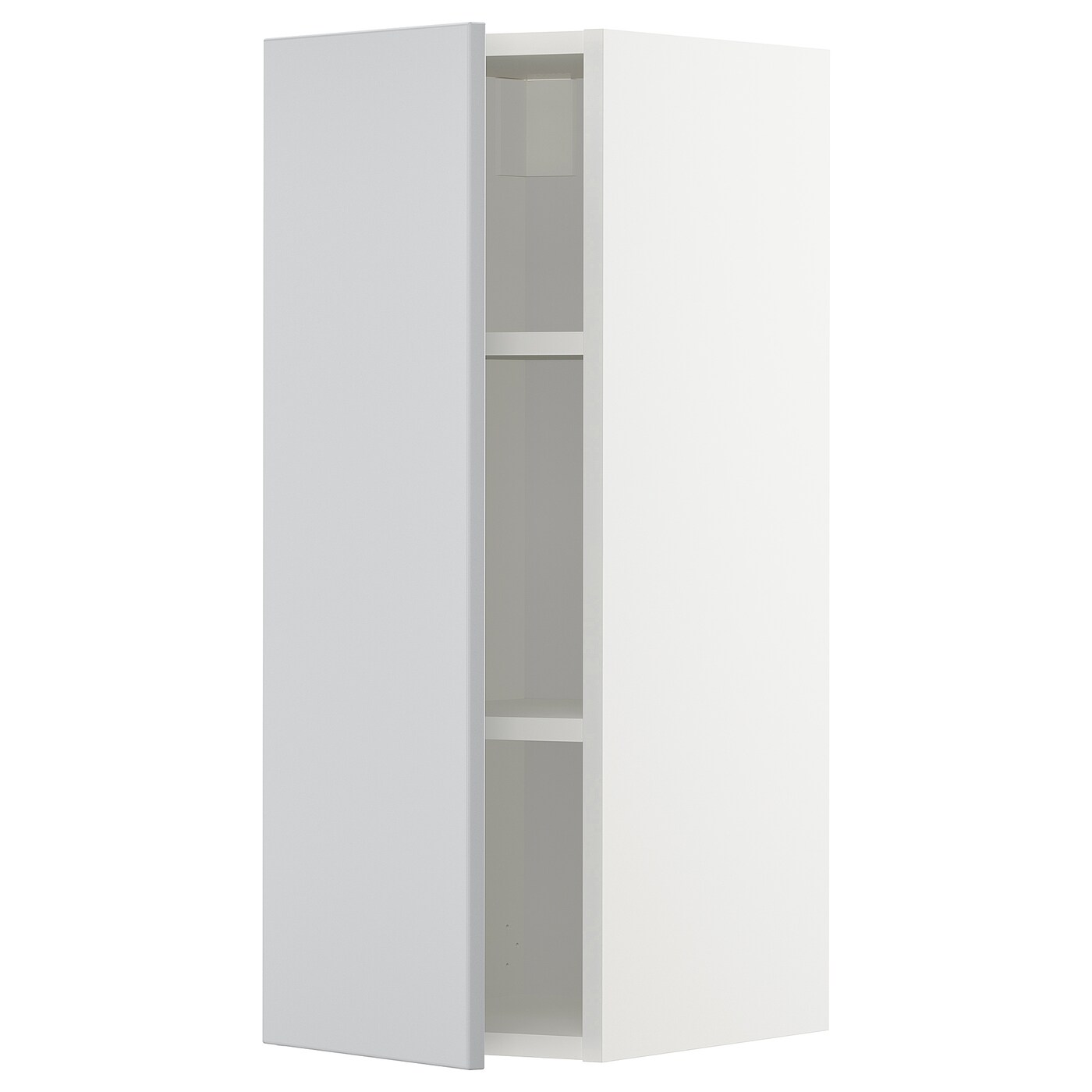 Навесной шкаф с полкой - METOD IKEA/ МЕТОД ИКЕА, 80х30 см, белый/светло-серый
