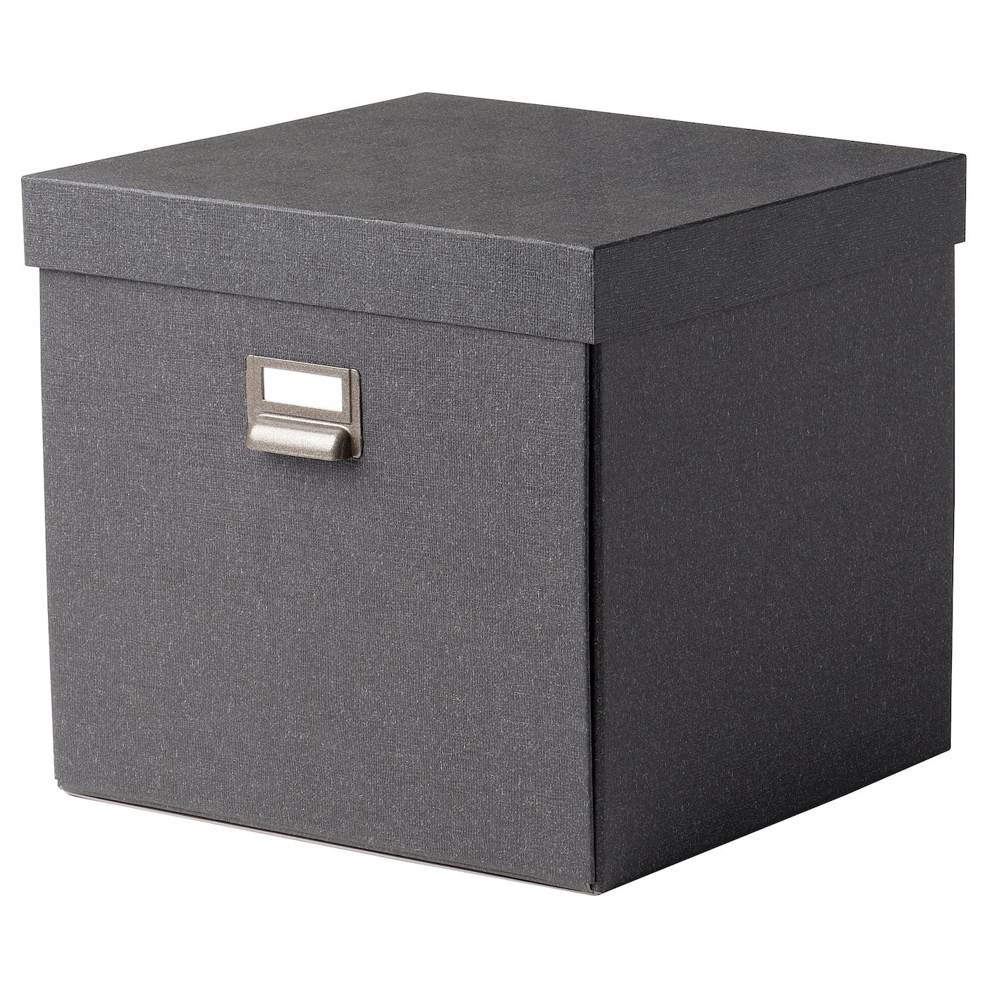 Коробка с крышкой - TJOG IKEA/ЧУГ ИКЕА, 32х31х30 см,  серый