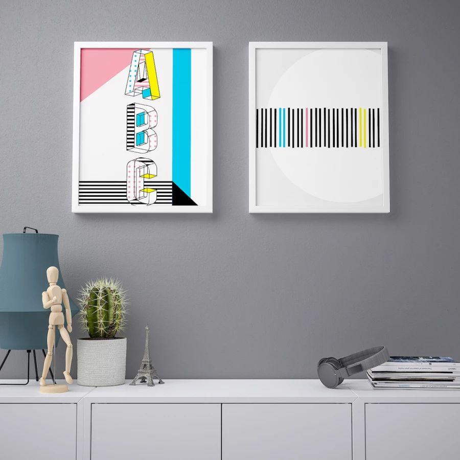 Постер, 2 шт. - IKEA BILD, 40х50 см, «ABC», БИЛЬД ИКЕА (изображение №2)