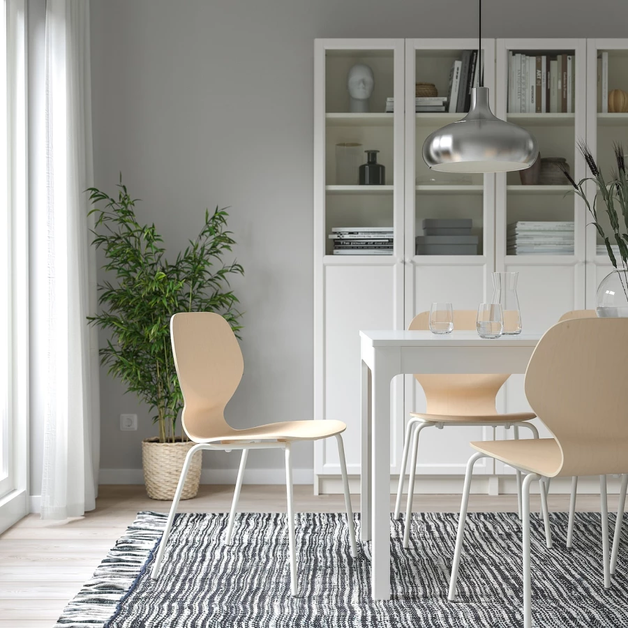 Стул - IKEA SIGTRYGG/SEFAST, 82х52х50 см, бежевый/белый, ИКЕА (изображение №2)