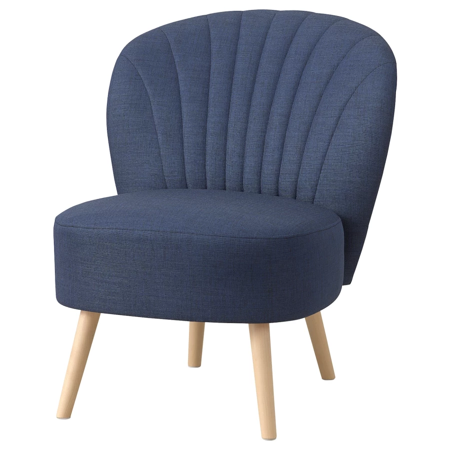 Кресло - IKEA BILLHAMN, 59х78х82 см, синий, БИЛЛХАМН ИКЕА (изображение №1)