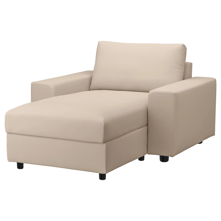 Кресло-кровать - IKEA VIMLE, 125х164х83 см, бежевый, ВИМЛЕ ИКЕА (изображение №1)