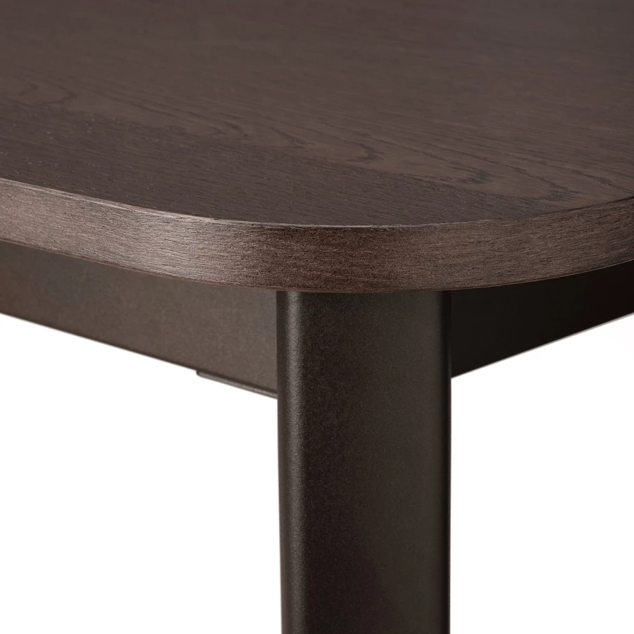 Стол и 4 стула - STRANDTORP / BERGMUND IKEA/ СТРАНДТОРП/БЕРГМУНД ИКЕА, 205х95х75 см, коричневый/серый (изображение №3)
