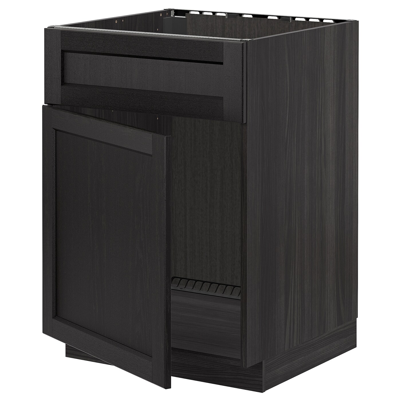 Напольный шкаф - IKEA METOD, 88x62x20см, черный, МЕТОД ИКЕА