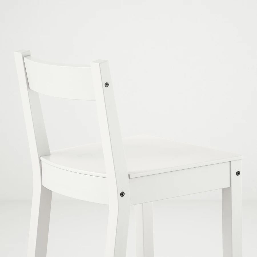 Барный стул со спинкой - NORDVIKEN IKEA/НОРДВИКЕН ИКЕА, 88х40х45 см, белый (изображение №3)