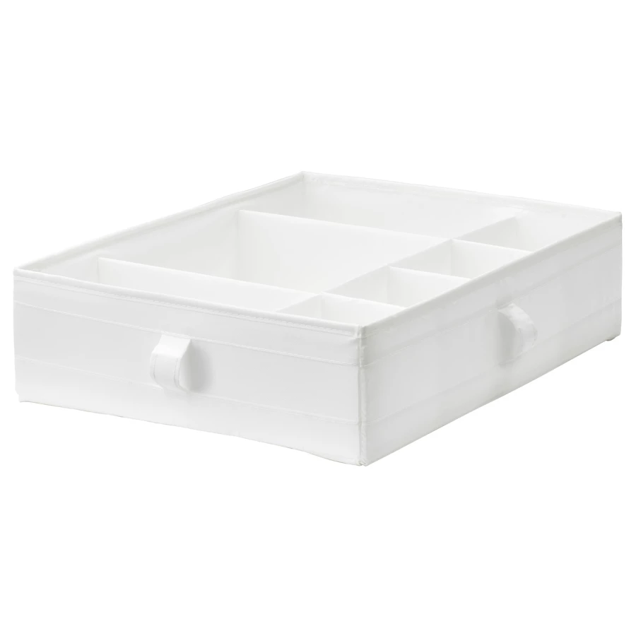 Коробка с отделениями - SKUBB IKEA/ СКУББ ИКЕА. 44х34х11 см, белый (изображение №1)