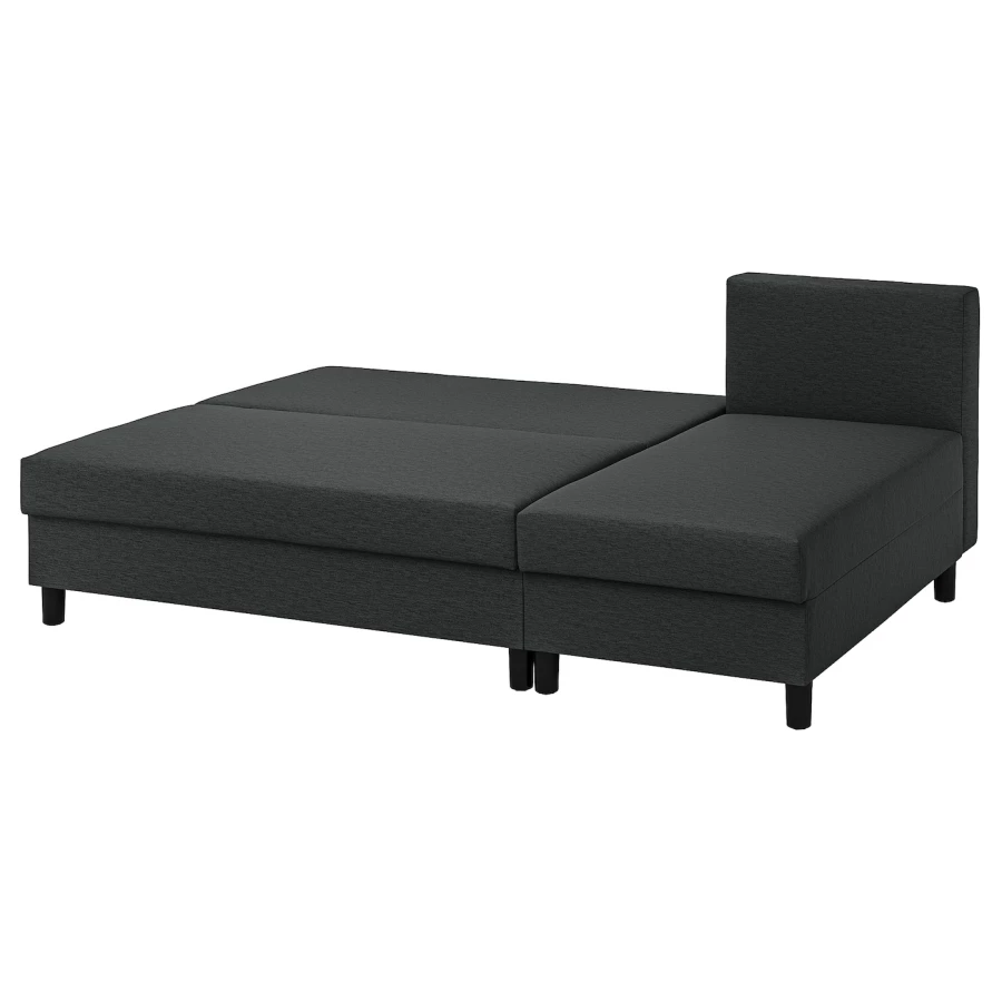 3-местный диван и шезлонг - IKEA ÄLVDALEN/ALVDALEN/ЭЛВДАЛЕН ИКЕА, 81х82х196 см, черный (изображение №2)