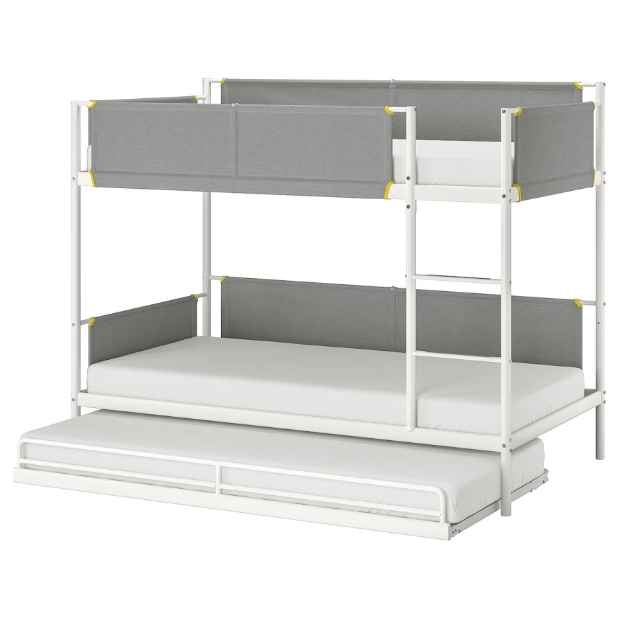 Дополнительная выдвижная кровать - IKEA VITVAL, 200х90 см, белый, ВИТВАЛ ИКЕА (изображение №2)