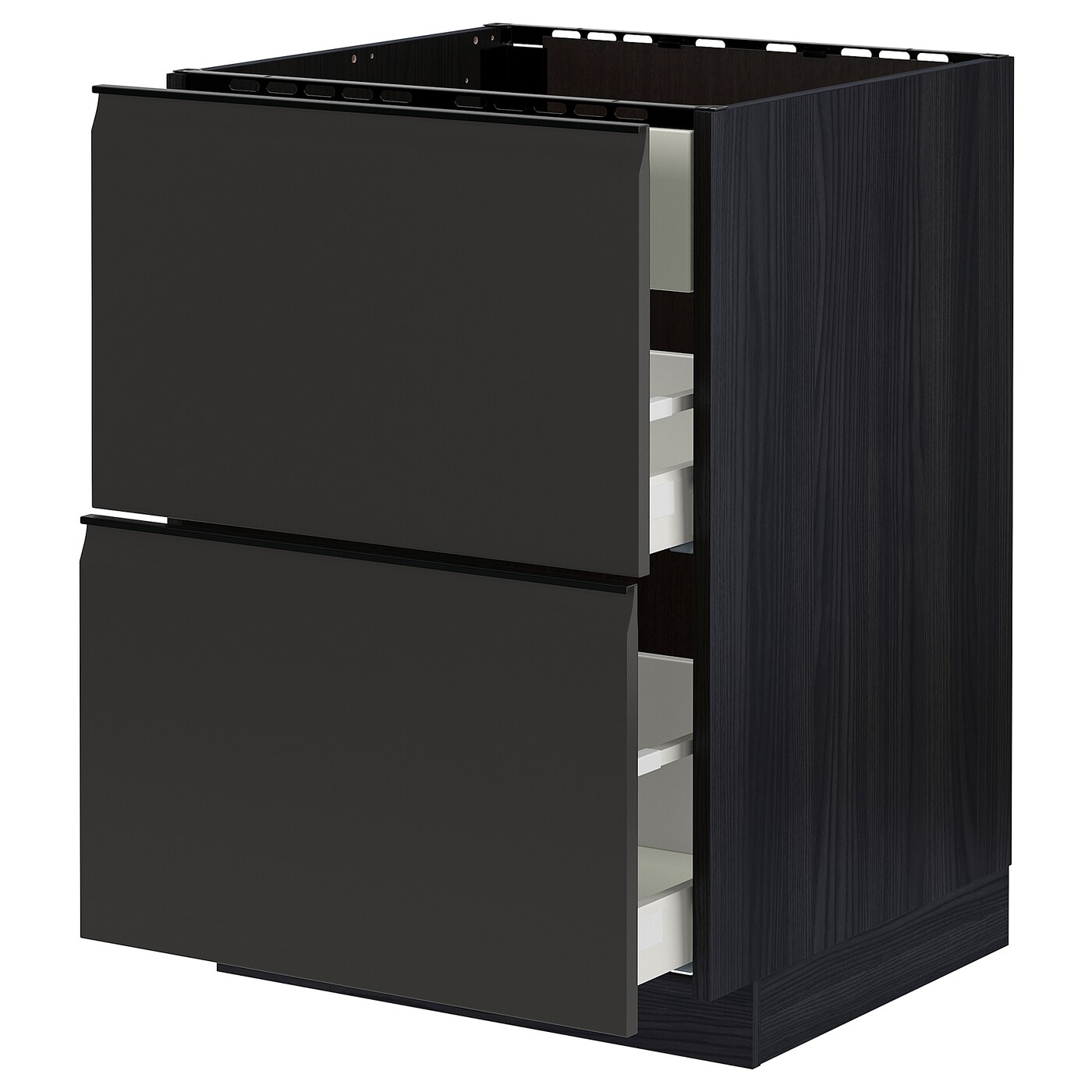 Напольный шкаф - METOD / MAXIMERA IKEA/ МЕТОД/ МАКСИМЕРА ИКЕА,  88х60 см, черный