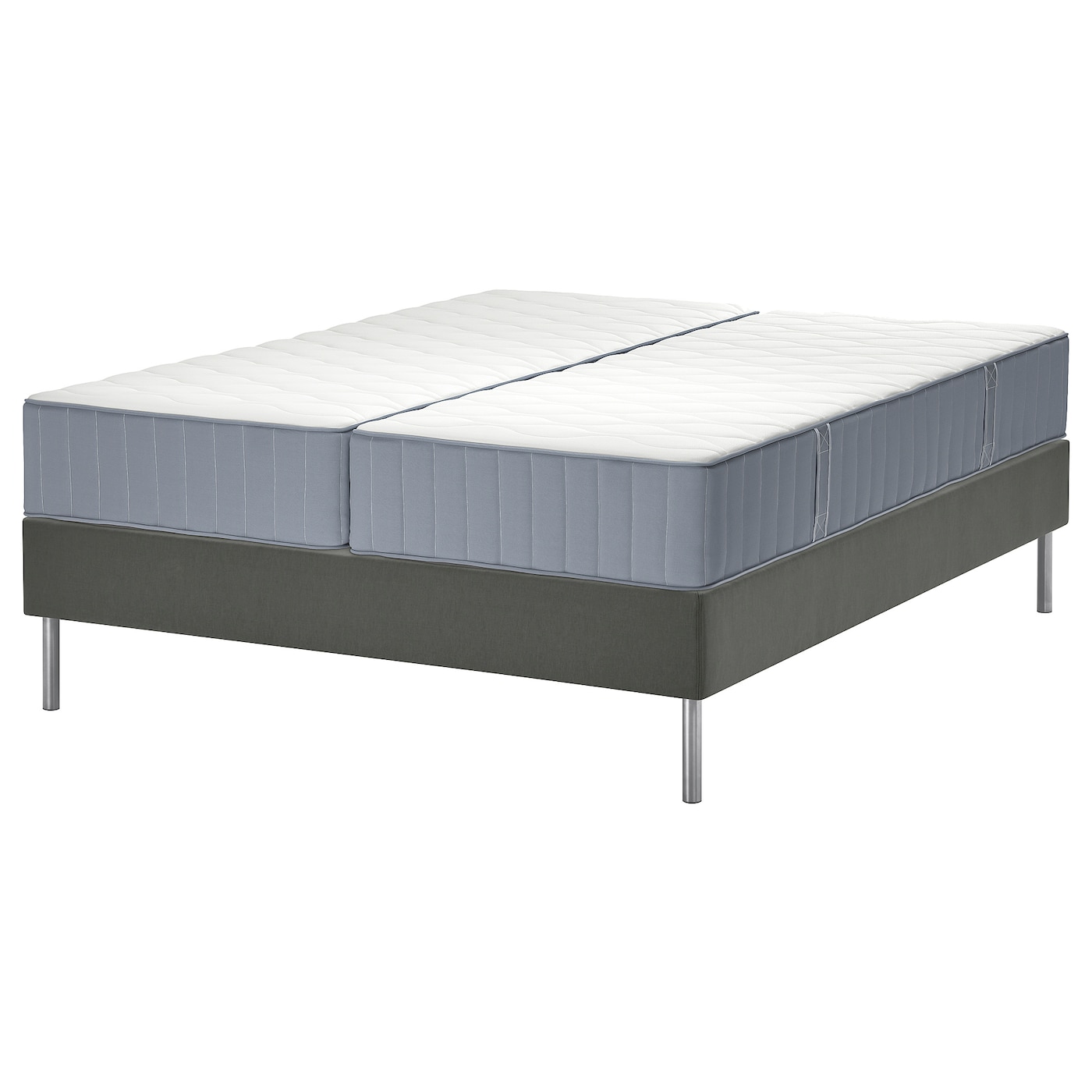 Кровать - LYNGÖR / LYNGОR IKEA/ ЛЮНГЕРЬ ИКЕА,  180х200 см, серый
