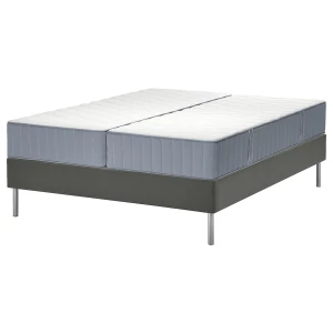 Кровать - LYNGÖR / LYNGОR IKEA/ ЛЮНГЕРЬ ИКЕА, 180х200 см, серый