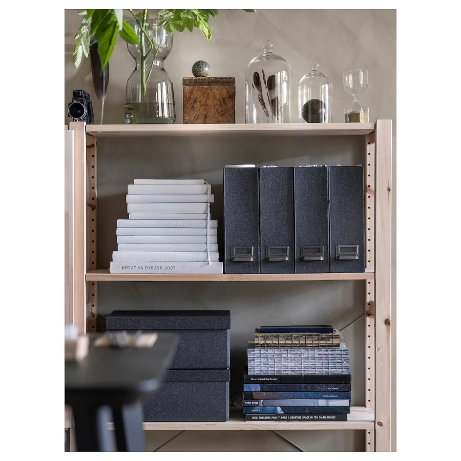 Книжный шкаф - IVAR IKEA/ ИВАР ИКЕА,  259х226 см, под беленый дуб (изображение №3)