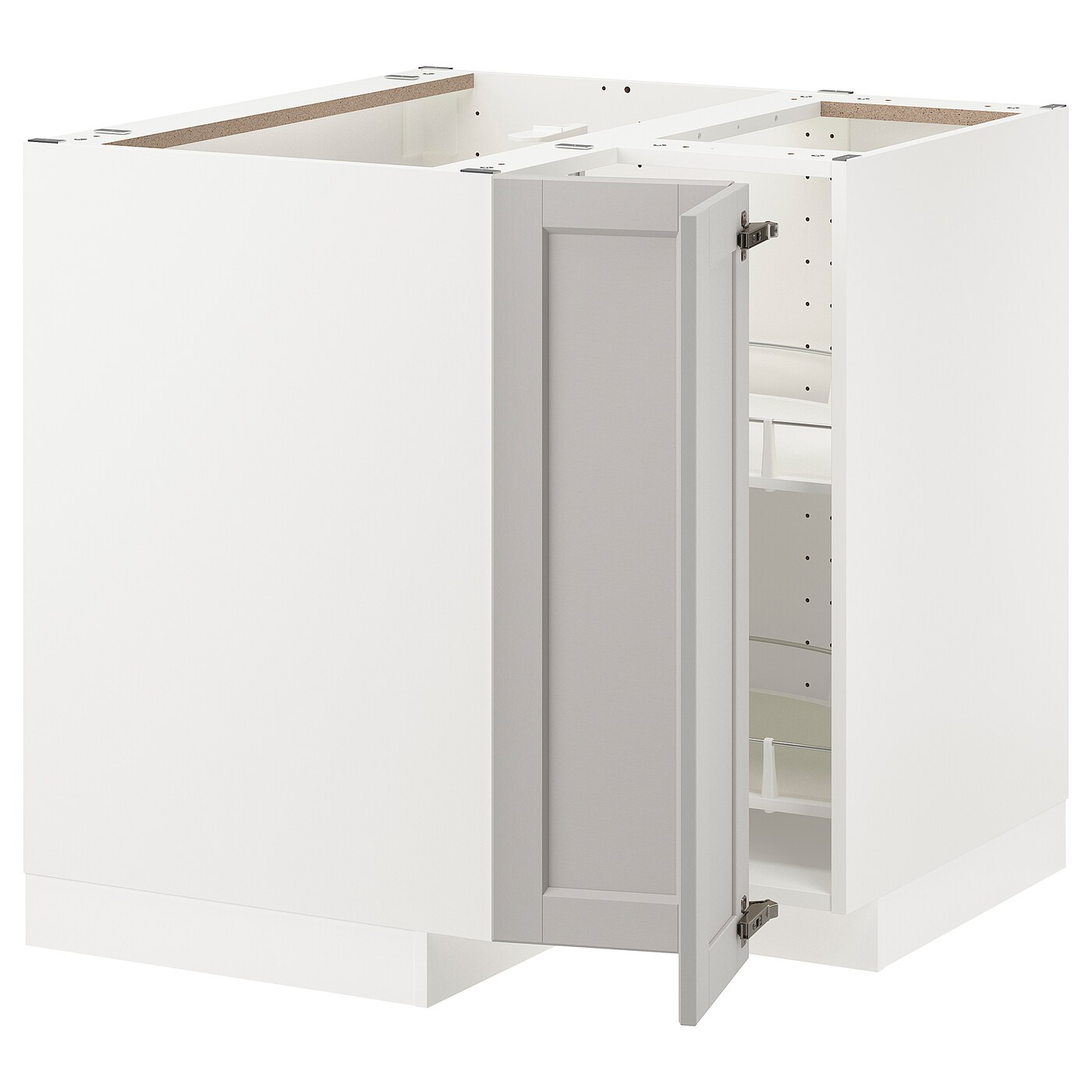 Напольный шкаф - IKEA METOD, 88x80x87,5см, белый/светло-бежевый, МЕТОД ИКЕА