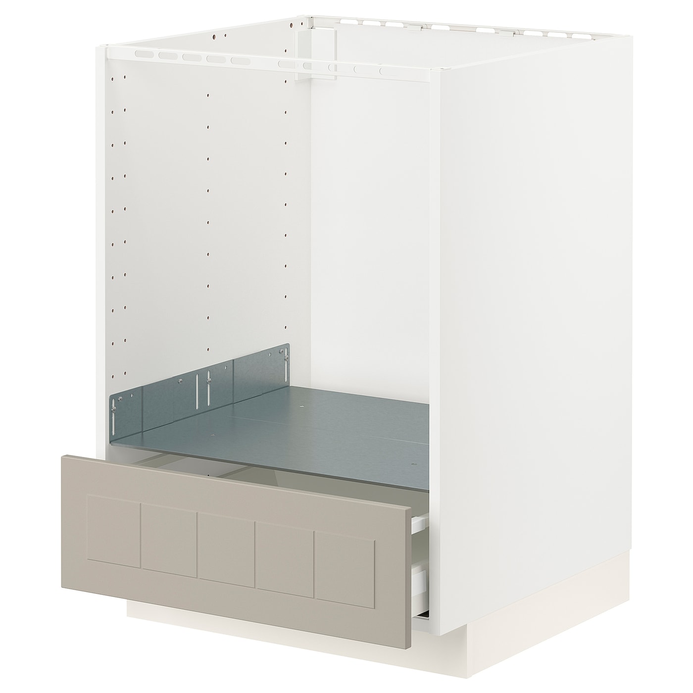 Напольный шкаф - IKEA METOD MAXIMERA, 88x62x60см, белый/темно-бежевый, МЕТОД МАКСИМЕРА ИКЕА