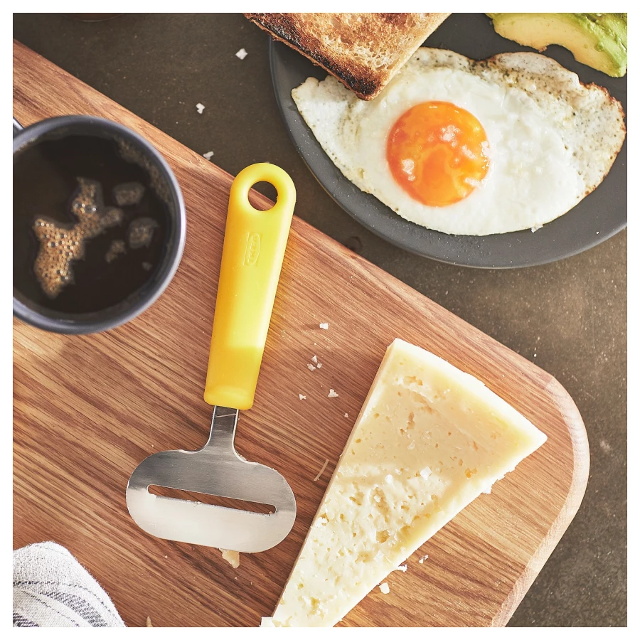 Слайсер для сыра - IKEA UPPFYLLD, 17см, желтый, УППФИЛЛД ИКЕА (изображение №6)