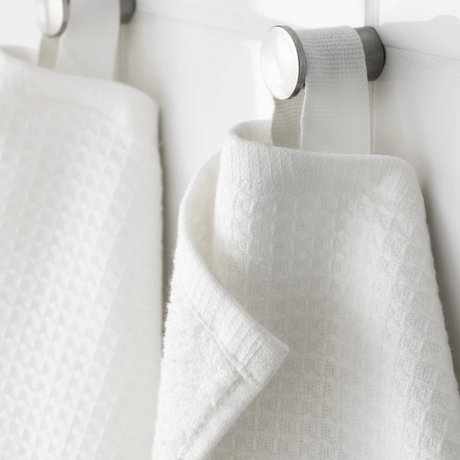 Полотенце для рук - IKEA SALVIKEN, 100х50 см, белый, САЛЬВИКЕН ИКЕА (изображение №6)