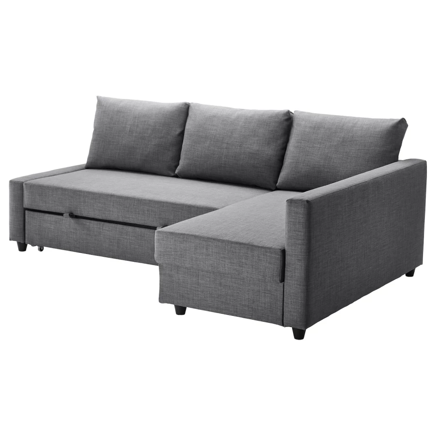 Угловой диван-кровать - IKEA FRIHETEN, 66x151x230см, cерый, ФРИХЕТЭН ИКЕА (изображение №1)