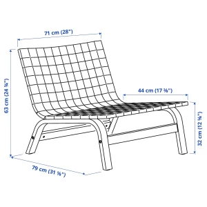 Второе фото. Кресло STOCKHOLM 2025/ СТОКГОЛЬМ 205 ИКЕА, 79х63х71 см, бежевый