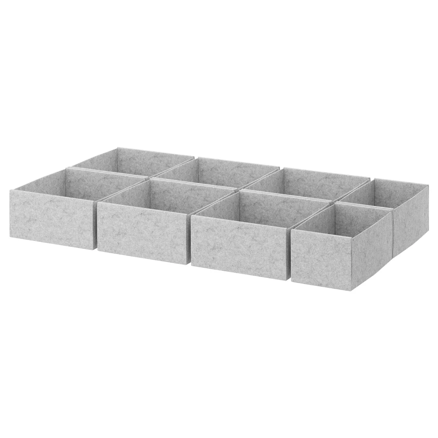 Коробка - IKEA KOMPLEMENТ /КОМПЛИМЕНТ ИКЕА, 100x58 см, серый (изображение №1)