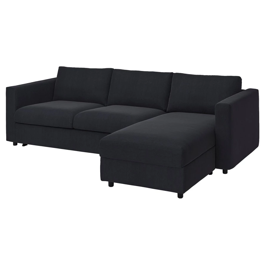 Чехол на 2-местный диван-кровать -IKEA VIMLE/ВИМЛЕ ИКЕА , черный (изображение №1)