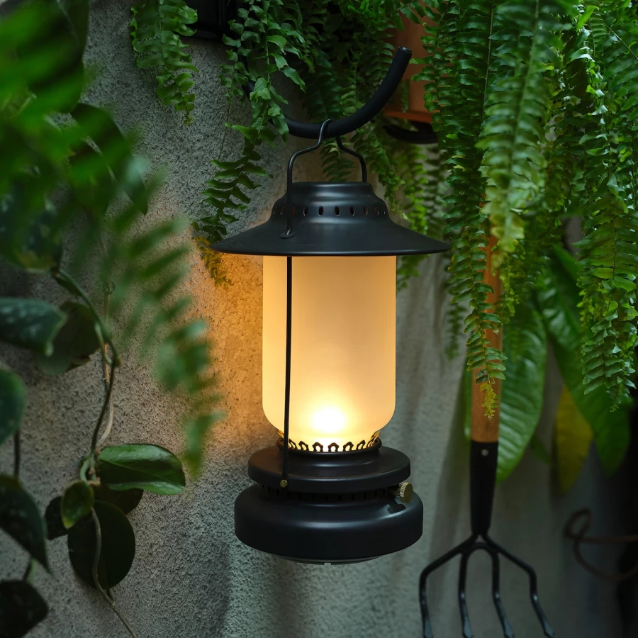 STORHAGA Светодиодная настольная лампа с регулируемой яркостью для наружного применения/черная ИКЕА (изображение №2)