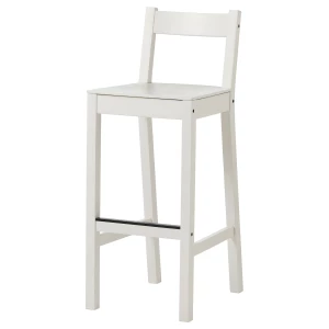 Барный стул со спинкой - NORDVIKEN IKEA/НОРДВИКЕН ИКЕА, 101х40х48 см, белый