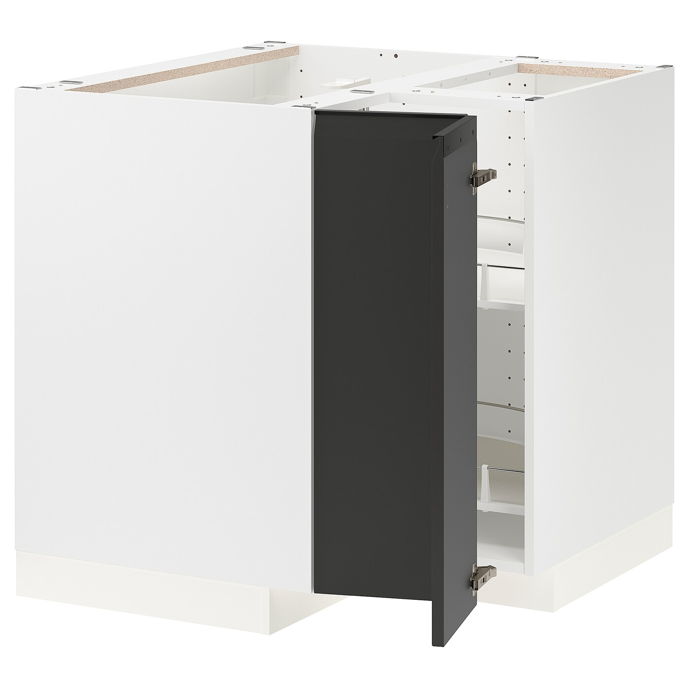 Напольный шкаф - METOD IKEA/ МЕТОД ИКЕА,  88х88 см, белый/черный