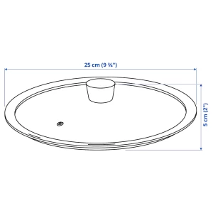 Второе фото. Крышка - IKEA KLOCKREN, 25см, прозрачный, КЛОКРЕН ИКЕА