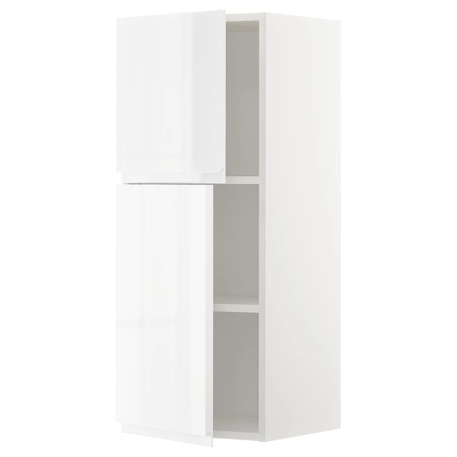 Навесной шкаф с полкой - METOD IKEA/ МЕТОД ИКЕА, 100х40 см,  белый (изображение №1)