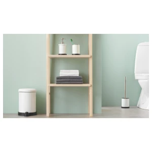 Второе фото. Корзина для мусора - IKEA TOFTAN, 4л, белый/черный, ТОФТАН ИКЕА