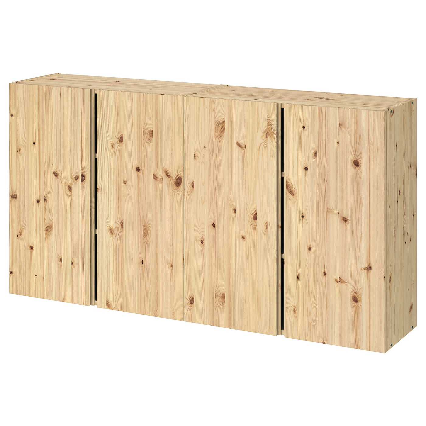 Навесной шкаф с дверцами - IKEA IVAR/ИВАР ИКЕА, 83х30х160 см, под беленый дуб