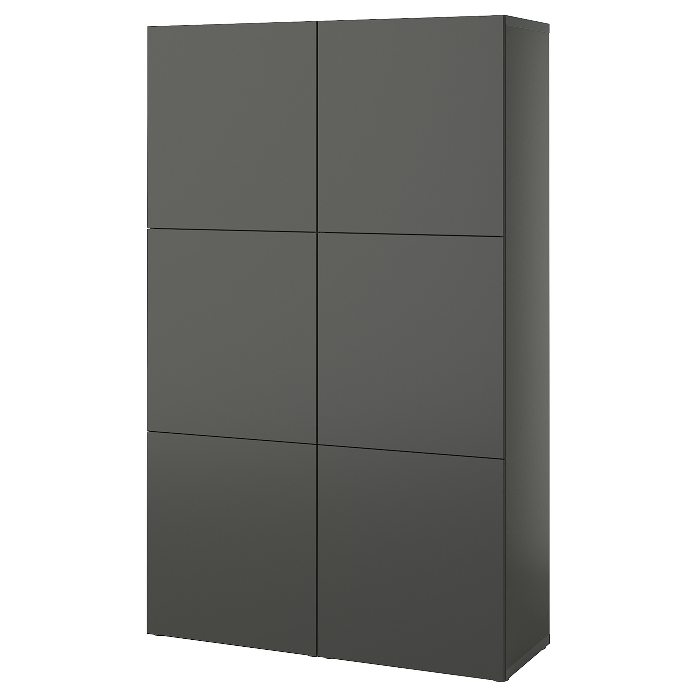 Комбинация для хранения - BESTÅ/ BESTА IKEA/ БЕСТА/БЕСТО ИКЕА, 193х120 см, темно-серый
