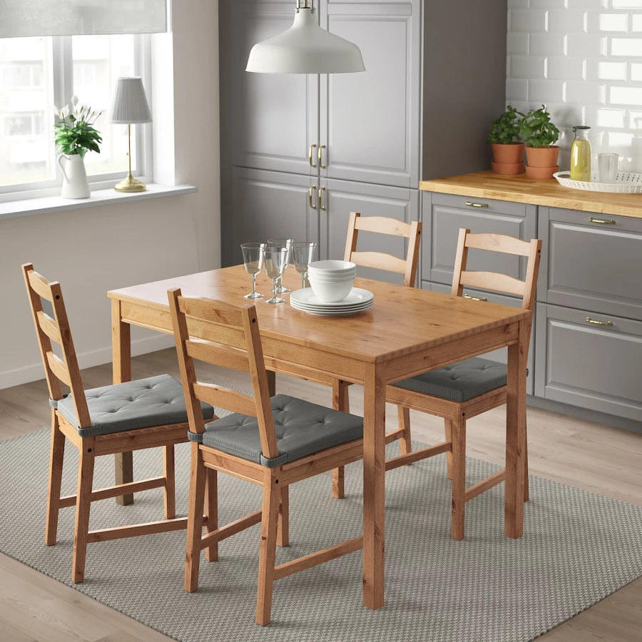 Набор кухонных столов - JOKKMOKK IKEA/ЙОККМОКК ИКЕА,118х74х41 см, коричневый (изображение №3)