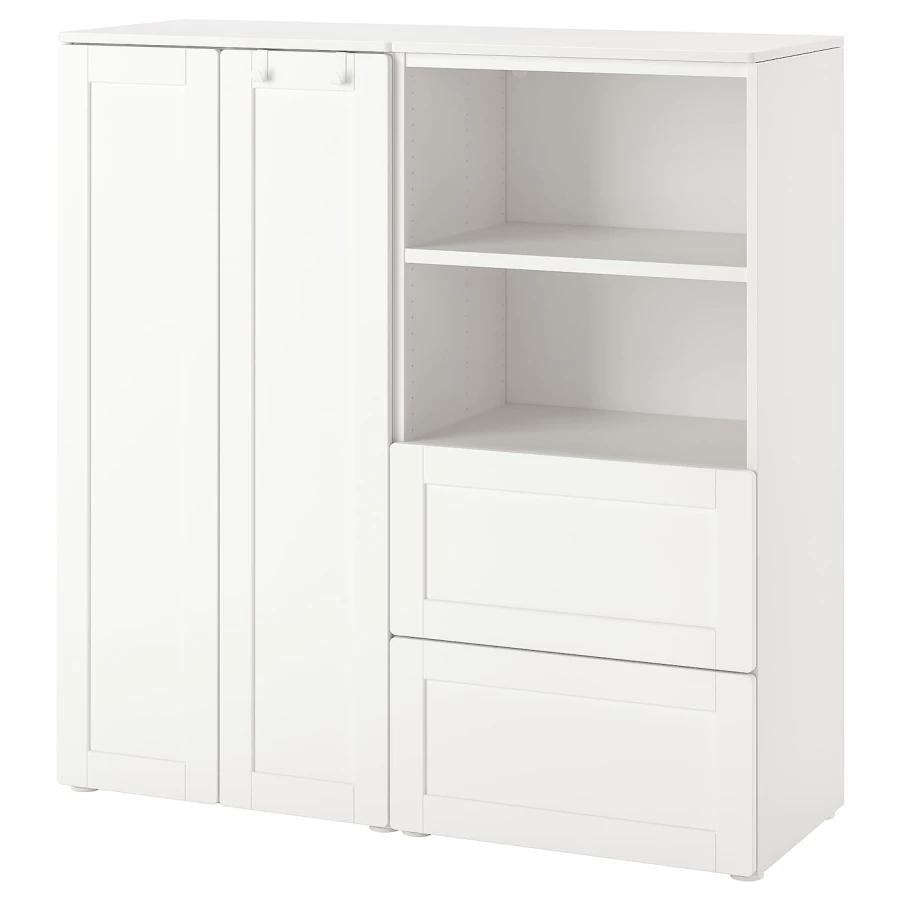 Шкаф - SMÅSTAD / SMАSTAD  IKEA /СМОСТАД  ИКЕА, 120x42x123 см, белый (изображение №1)