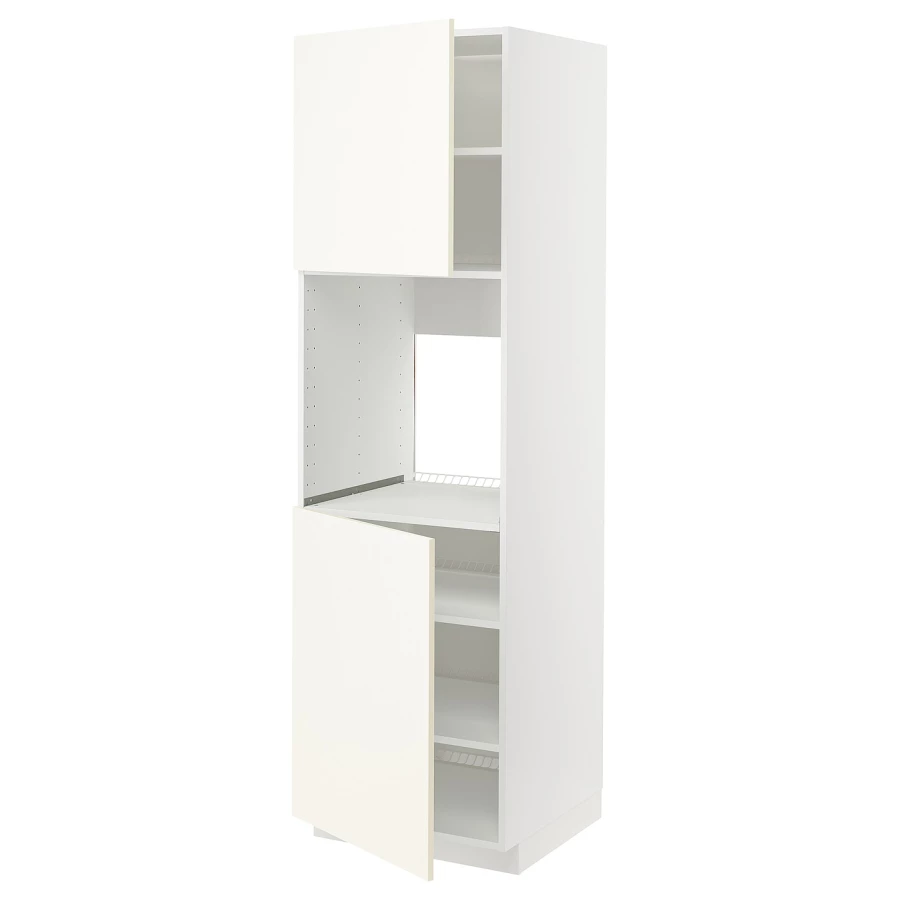 Кухонный шкаф-пенал - IKEA METOD/МЕТОД ИКЕА, 200х60х60 см, белый (изображение №1)