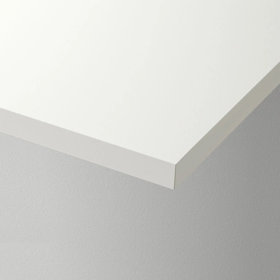 Часть настенной полки - BURHULT IKEA/ БУРХУЛЬТ ИКЕА, 59х20 см, белый (изображение №2)