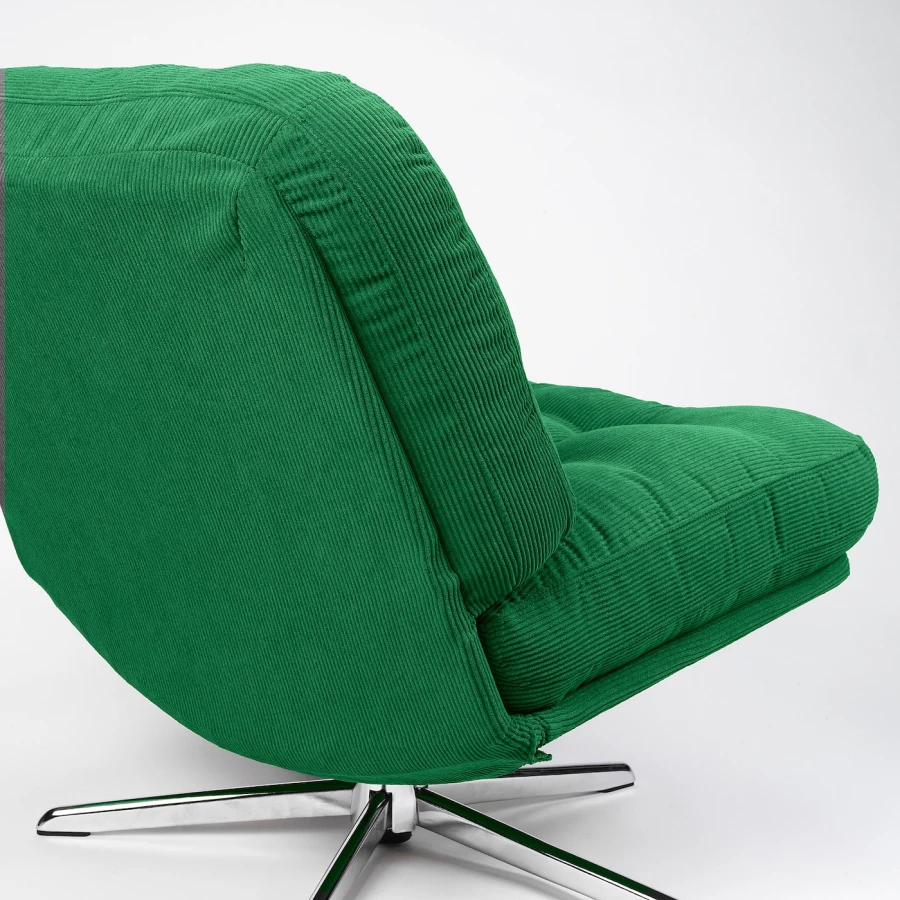 Вращающееся кресло - IKEA DYVLINGE/ДИВЛИНГЕ ИКЕА, 69х63х47 см, зеленый (изображение №5)