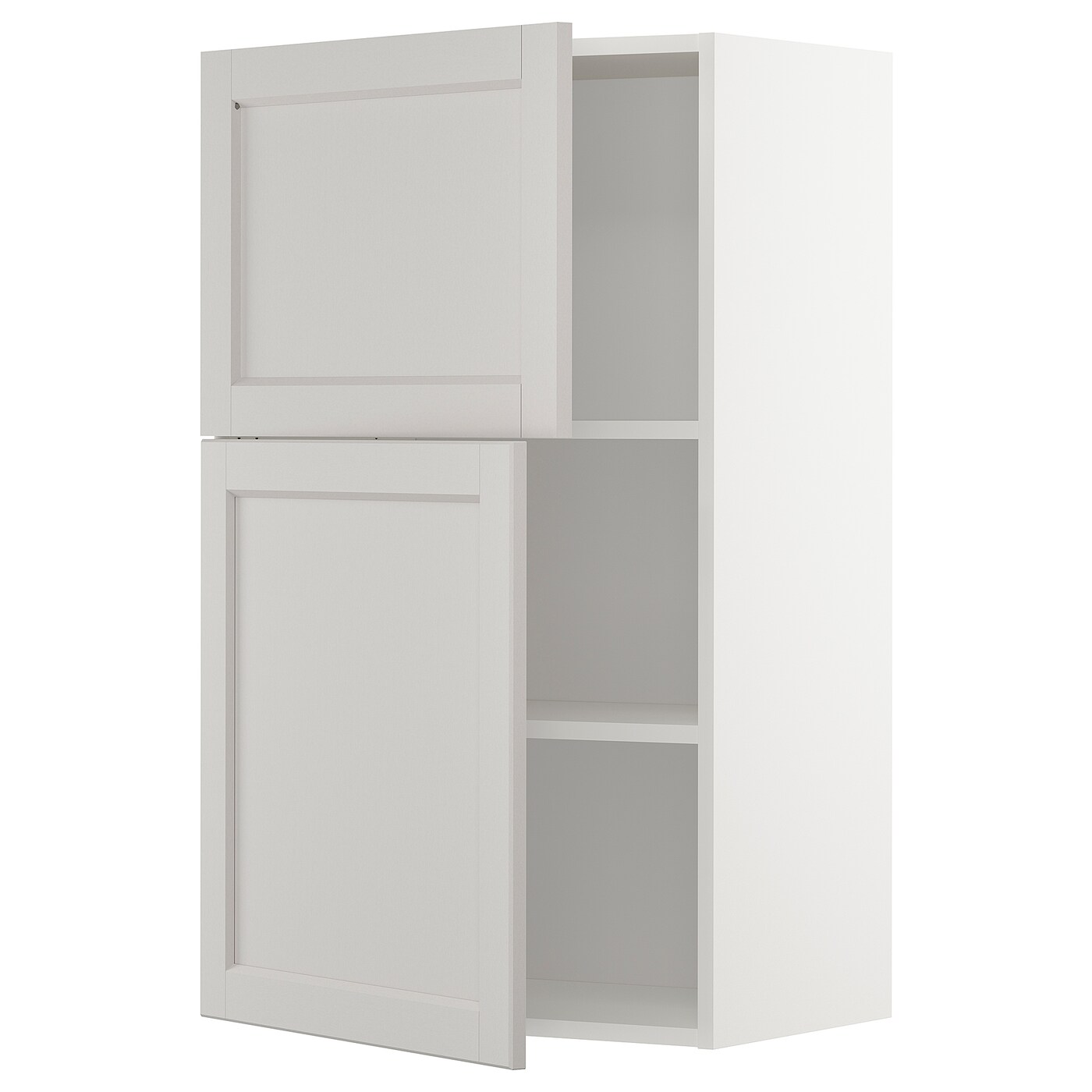 Навесной шкаф с полкой - METOD IKEA/ МЕТОД ИКЕА, 100х60 см, белый/светло-серый