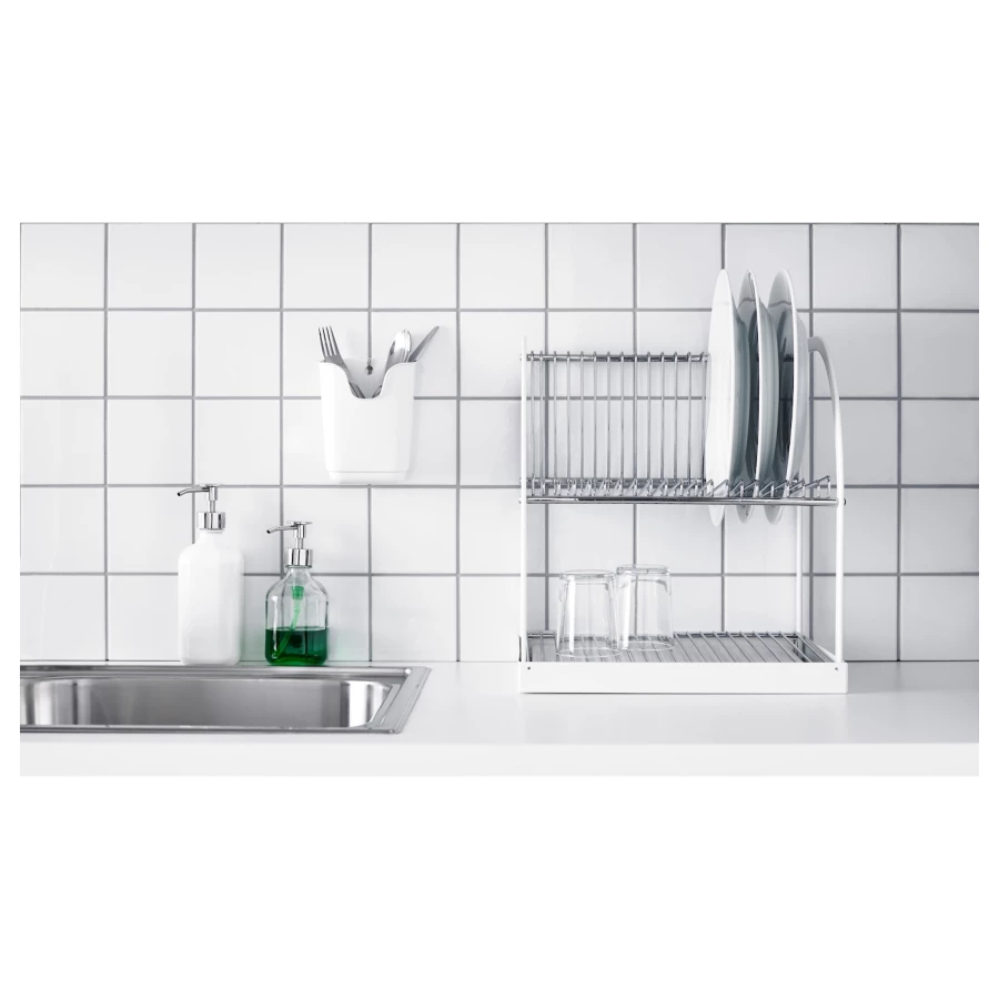 Дозатор жидкого мыла - BESTÅENDE / BESTАENDE IKEA/ БЕСТОЭНДЕ ИКЕА, 16,5 см, прозрачный (изображение №3)
