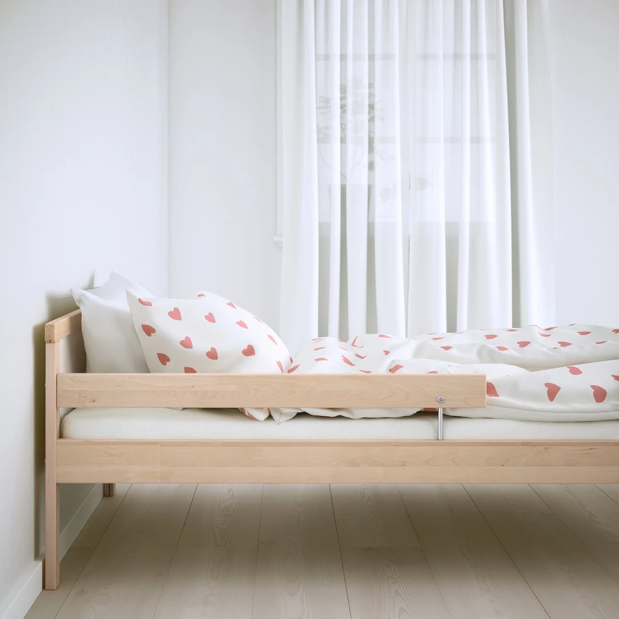 Каркас кровати с реечным дном - IKEA SNIGLAR/СНИГЛАР ИКЕА,  70х160 см, бежевый (изображение №6)